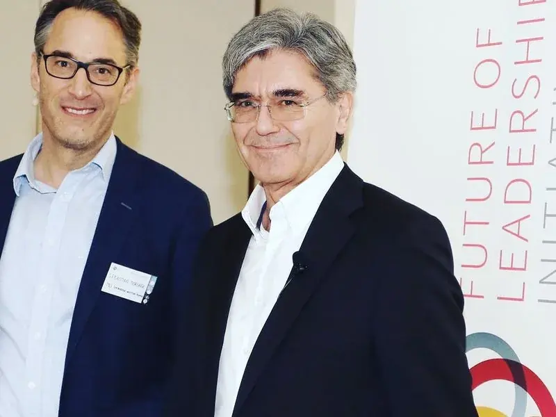 Sebastian Morgner mit Joe Kaeser